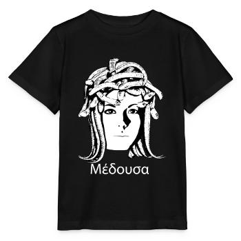 Medusa Ancient Art Medusa's Head with Snake Hair - Stanley/Stella MINI CREATOR Kids’ T-Shirt - black - Front - Mikhail (115cm)