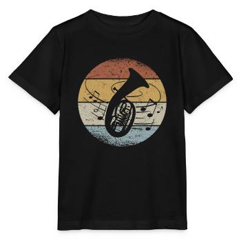 Ténor Cor Musicien Ténor Cor Orchestre Musique à Vent - T-shirt bio MINI CREATOR Stanley/Stella Enfant - noir - Devant - Mikhail (115cm)