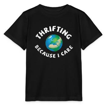 Thrifting. Because I care. - Stanley/Stella Kinder T-Shirt MINI CREATOR  - Schwarz - Vorne - Mikhail (115cm)
