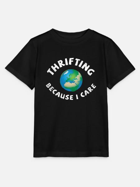 Thrifting. Because I care. - Stanley/Stella Kinder T-Shirt MINI CREATOR  - Schwarz