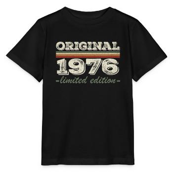 Légende depuis 1976 Né en 1976 Anniversaire 1976 - T-shirt bio MINI CREATOR Stanley/Stella Enfant - noir - Devant - Mikhail (115cm)