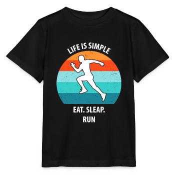 Faire du jogging - T-shirt bio MINI CREATOR Stanley/Stella Enfant - noir - Devant - Mikhail (115cm)