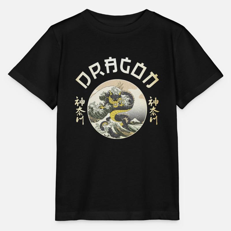 Le Dragon - T-shirt bio MINI CREATOR Stanley/Stella Enfant - noir