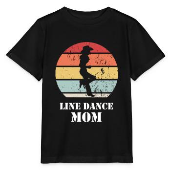 Line Dance Mom Line Dancing Country Music - Stanley/Stella MINI CREATOR Kids’ T-Shirt - black - Front - Mikhail (115cm)