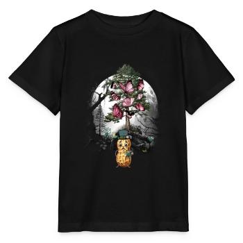 Perce-neige de randonnée dans les bois de printemps de cacahuète - T-shirt bio MINI CREATOR Stanley/Stella Enfant - noir - Devant - Mikhail (115cm)