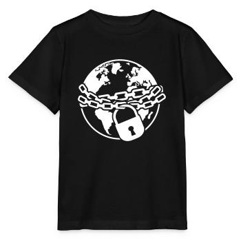 Lock down - Stanley/Stella MINI CREATOR Kids’ T-Shirt - black - Front - Mikhail (115cm)