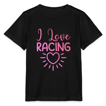 Ich liebe Rennen - Stanley/Stella Kinder T-Shirt MINI CREATOR  - Schwarz - Vorne - Mikhail (115cm)