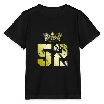 52 Couronne numérique - T-shirt bio MINI CREATOR Stanley/Stella Enfant - noir - Devant - Mikhail (115cm)