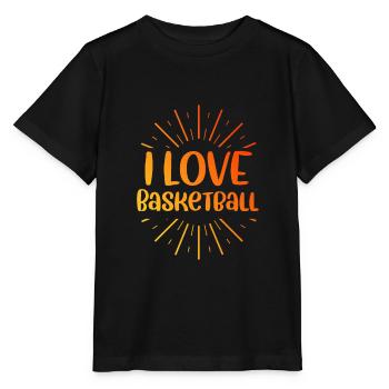 Ich liebe Basketball - Stanley/Stella Kinder T-Shirt MINI CREATOR  - Schwarz - Vorne - Mikhail (115cm)