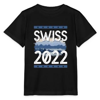 Swiss 2022 - Stanley/Stella Kinder T-Shirt MINI CREATOR  - Schwarz - Vorne - Mikhail (115cm)