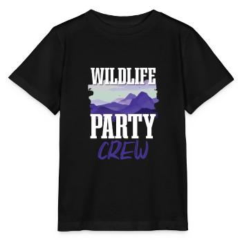 Wildlife Party Crew - Stanley/Stella Kinder T-Shirt MINI CREATOR  - Schwarz - Vorne - Mikhail (115cm)