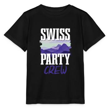 Swiss Party Crew - T-shirt bio MINI CREATOR Stanley/Stella Enfant - noir - Devant - Mikhail (115cm)