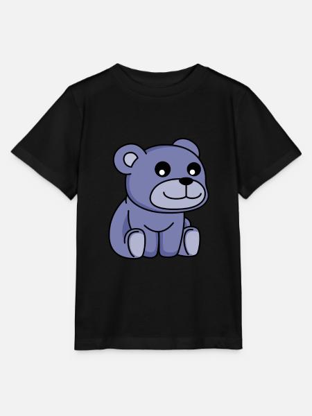 Bär Comic - Stanley/Stella Kinder T-Shirt MINI CREATOR - Schwarz