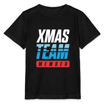 Xmas Team - Stanley/Stella Kinder T-Shirt MINI CREATOR  - Schwarz - Vorne - Mikhail (115cm)