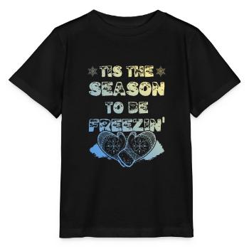 Saison d’hiver - T-shirt bio MINI CREATOR Stanley/Stella Enfant - noir - Devant - Mikhail (115cm)