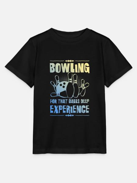 Bowling Experiment - Stanley/Stella Kinder T-Shirt MINI CREATOR - Schwarz