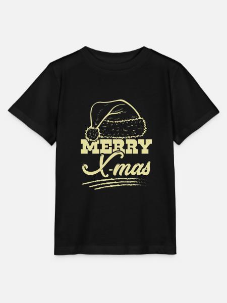 Vrolijke X-Mas - Stanley/Stella Kinder-T-shirt MINI CREATOR  - zwart