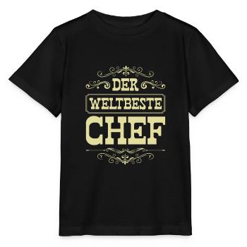 Weltbester Chef - Stanley/Stella Kinder T-Shirt MINI CREATOR  - Schwarz - Vorne - Mikhail (115cm)