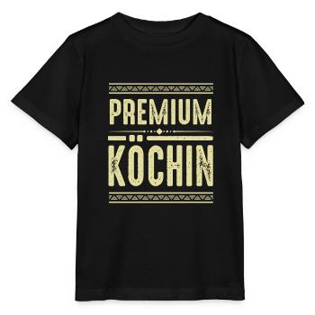 Premium Köchin - Stanley/Stella Kinder T-Shirt MINI CREATOR  - Schwarz - Vorne - Mikhail (115cm)
