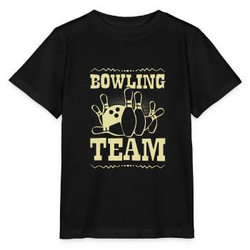 Bowling Team - Stanley/Stella MINI CREATOR Kids’ T-Shirt - black - Front - Mikhail (115cm)