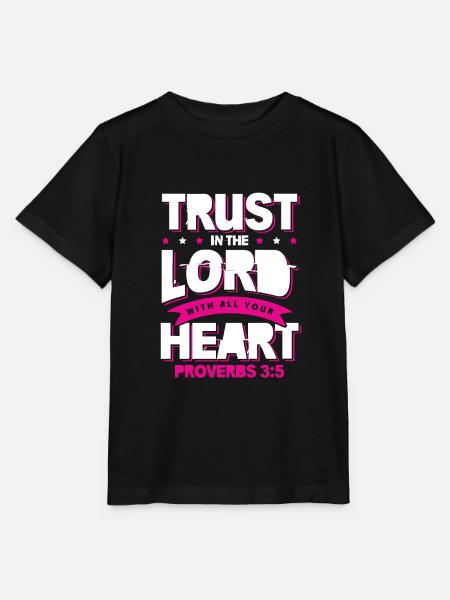 bibel herz vertrauen - Stanley/Stella Kinder T-Shirt MINI CREATOR - Schwarz
