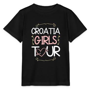 Tournée des filles en Croatie - T-shirt bio MINI CREATOR Stanley/Stella Enfant - noir - Devant - Mikhail (115cm)