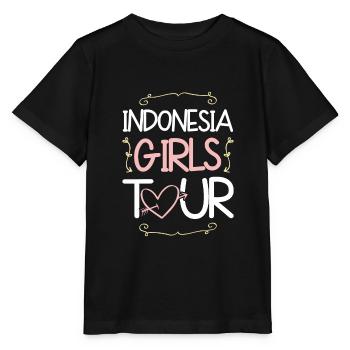 Tournée des filles en Indonésie - T-shirt bio MINI CREATOR Stanley/Stella Enfant - noir - Devant - Mikhail (115cm)