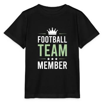 Équipe de football - T-shirt bio MINI CREATOR Stanley/Stella Enfant - noir - Devant - Mikhail (115cm)