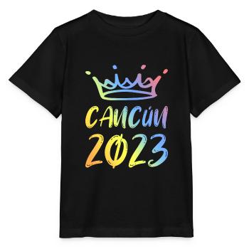 Cancun 2023 - T-shirt bio MINI CREATOR Stanley/Stella Enfant - noir - Devant - Mikhail (115cm)