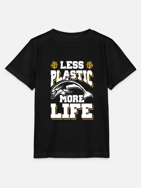 plastik save the ocean - Stanley/Stella Kinder T-Shirt MINI CREATOR  - Schwarz