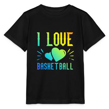 Ich liebe Basketball - Stanley/Stella Kinder T-Shirt MINI CREATOR  - Schwarz - Vorne - Mikhail (115cm)