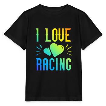 Ich liebe Rennen - Stanley/Stella Kinder T-Shirt MINI CREATOR  - Schwarz - Vorne - Mikhail (115cm)