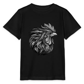 Hahn Portrait - Stanley/Stella Kinder T-Shirt MINI CREATOR  - Schwarz - Vorne - Mikhail (115cm)