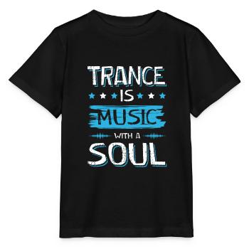 trance soul - Stanley/Stella Kinder T-Shirt MINI CREATOR  - Schwarz - Vorne - Mikhail (115cm)