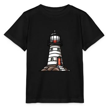 Côte des phares - T-shirt bio MINI CREATOR Stanley/Stella Enfant - noir - Devant - Mikhail (115cm)