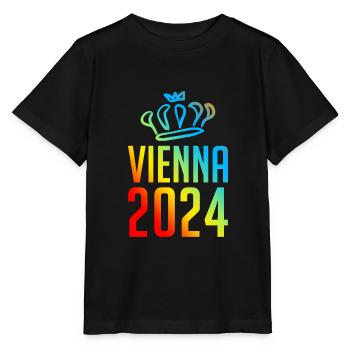 Vienne 2024 Vienne Colorée - T-shirt bio MINI CREATOR Stanley/Stella Enfant - noir - Devant - Mikhail (115cm)