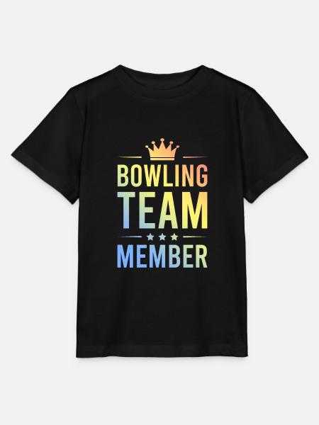 Bowling Team Bunt - Stanley/Stella Kinder T-Shirt MINI CREATOR - Schwarz