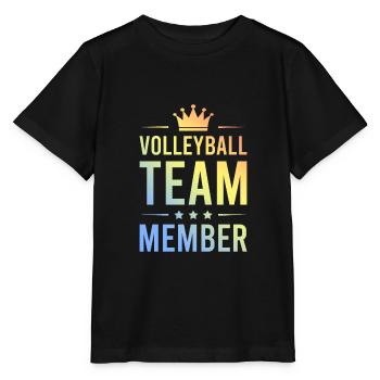 Amorti de l’équipe de volley-ball - T-shirt bio MINI CREATOR Stanley/Stella Enfant - noir - Devant - Mikhail (115cm)