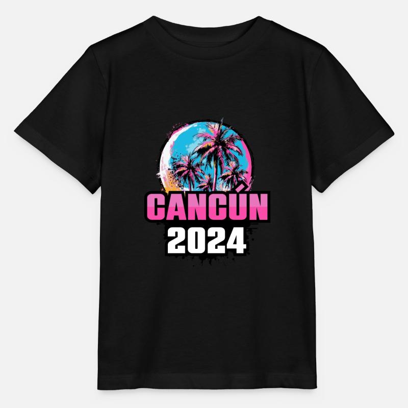 Palmiers de Cancún 2024 - T-shirt bio MINI CREATOR Stanley/Stella Enfant - noir