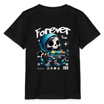 Forever Fun Mignon Fille Squelette - T-shirt bio MINI CREATOR Stanley/Stella Enfant - noir - Devant - Mikhail (115cm)