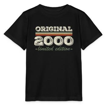 Légende depuis 2000 Né en 2000 Anniversaire 2000 - T-shirt bio MINI CREATOR Stanley/Stella Enfant - noir - Devant - Mikhail (115cm)