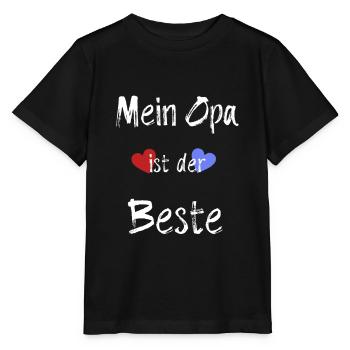 Mein Opa ist der Beste Geschenkidee Body Geburt - Stanley/Stella Kinder T-Shirt MINI CREATOR  - Schwarz - Vorne - Mikhail (115cm)