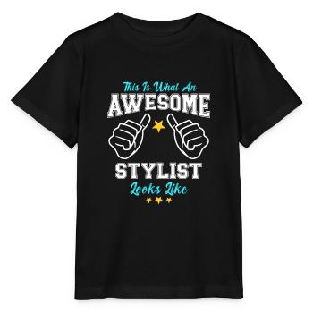 Voici à quoi ressemble un styliste génial - T-shirt bio MINI CREATOR Stanley/Stella Enfant - noir - Devant - Mikhail (115cm)