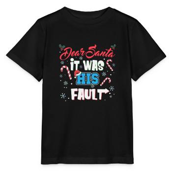 Christmas Quotes Lover Santa List Siblings Gift - Stanley/Stella Kinder T-Shirt MINI CREATOR  - Schwarz - Vorne - Mikhail (115cm)