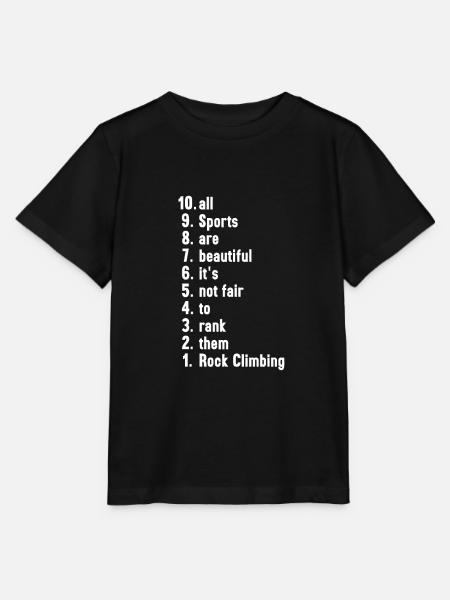 Lustige Sportler Sprüche Klettern Geschenk - Stanley/Stella Kinder T-Shirt MINI CREATOR  - Schwarz