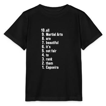 Capoeira Arts Martiaux Cadeau Arts Martiaux - T-shirt bio MINI CREATOR Stanley/Stella Enfant - noir - Devant - Mikhail (115cm)
