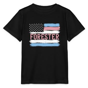 Idée cadeau du bûcheron de la fierté américaine - T-shirt bio MINI CREATOR Stanley/Stella Enfant - noir - Devant - Mikhail (115cm)