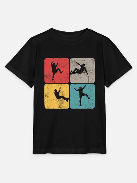 Bouldern Klettersport Sportklettern Geschenk - Stanley/Stella Kinder T-Shirt MINI CREATOR - Schwarz