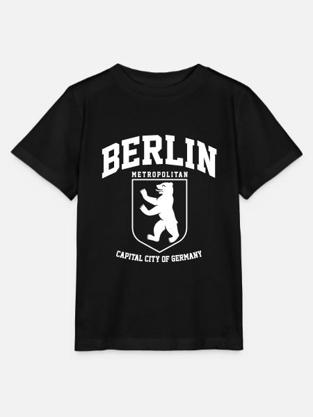 BERLIN COLLEGE DESIGN - Stanley/Stella Kinder T-Shirt MINI CREATOR - Schwarz