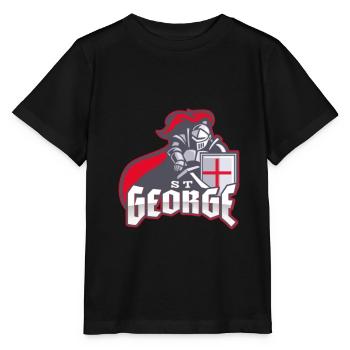 St George, English Heritage - Stanley/Stella MINI CREATOR Kids’ T-Shirt - black - Front - Mikhail (115cm)